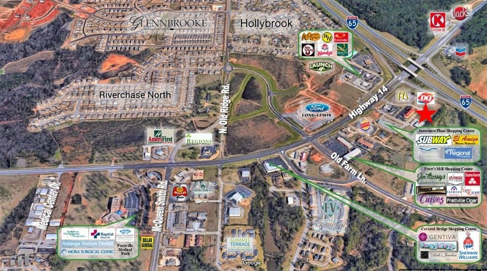 Lot G-2 - Interstate Commercial Park: I-65 & Hwy 14, Prattville, AL 36066